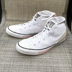 Converse Chuck Taylor Unisex All Star Syde Street Mid White Sneakers Sz 11M/13W